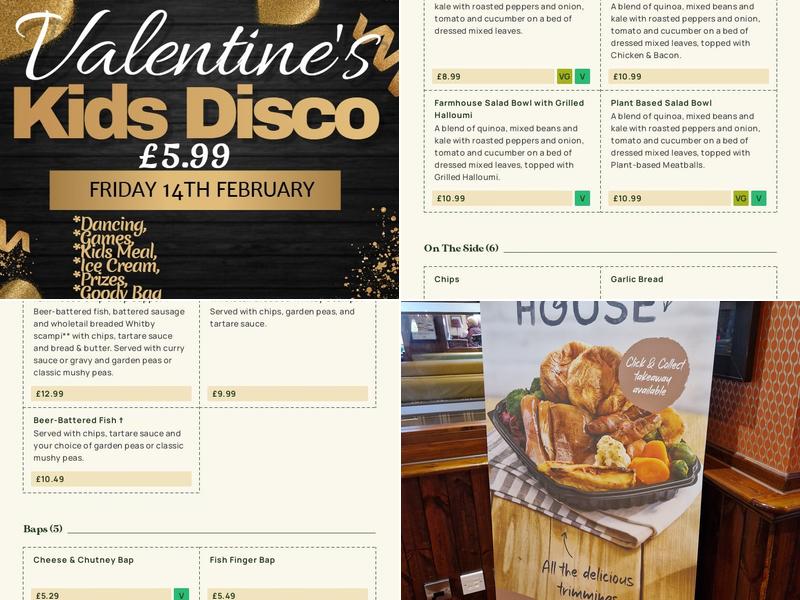 Brindley Farm - Dining & Carvery Menu