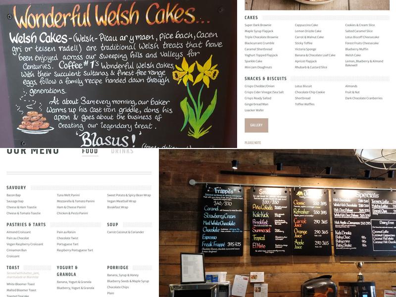 Coffee#1 Lichfield Menu