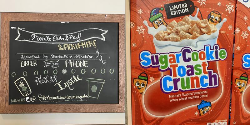 Starbucks Menu