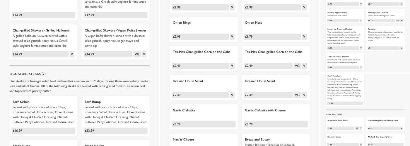 Catch Corner - Pub & Grill Menu