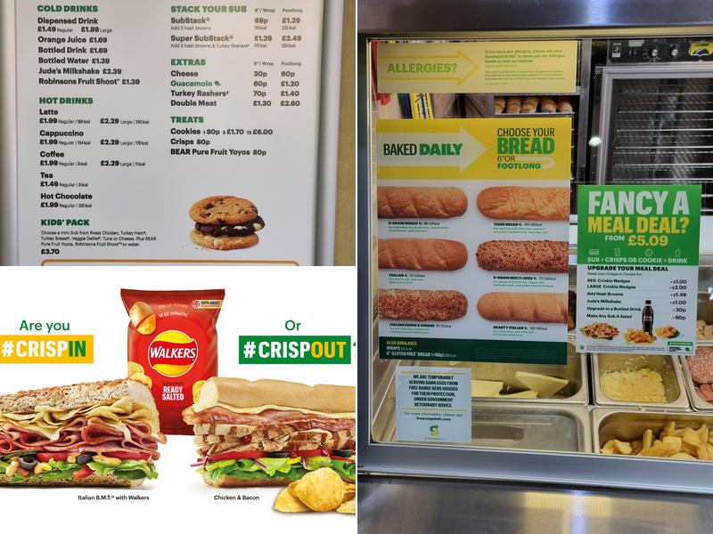 Subway Menu