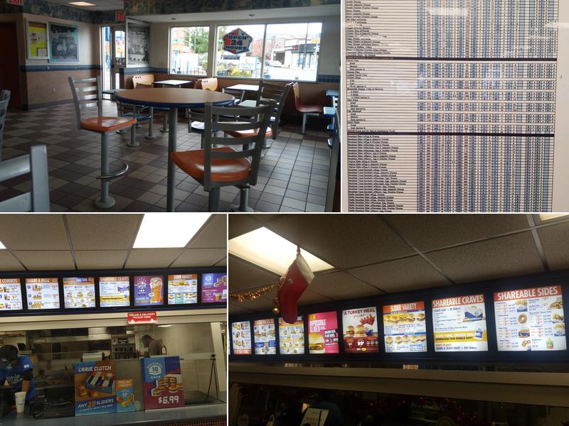 White Castle Menu
