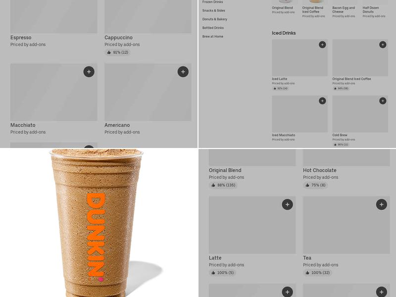 Dunkin' Menu