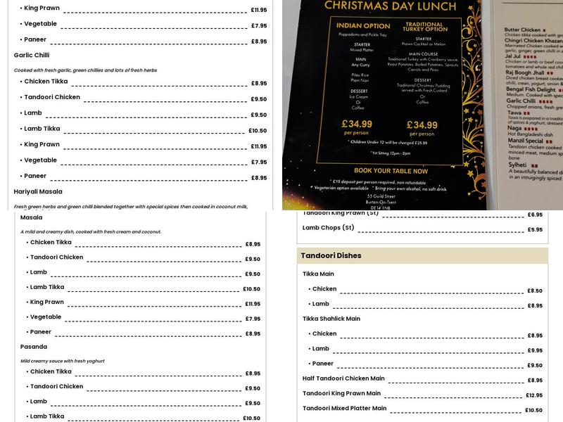 Manzil Gold Menu