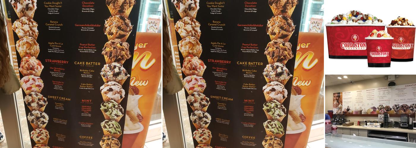 Cold Stone Creamery Menu