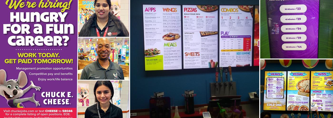 Chuck E. Cheese Menu