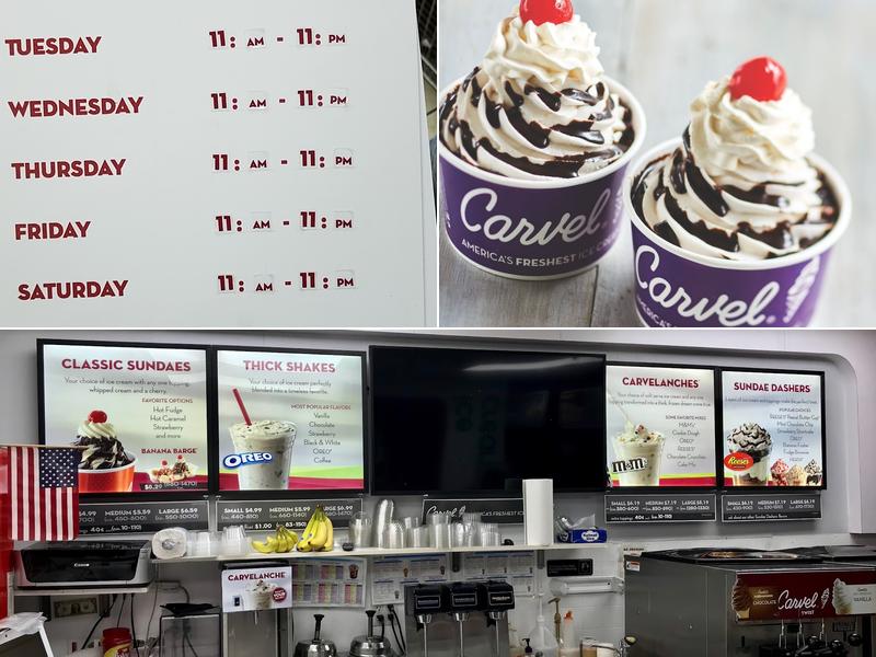Carvel Menu