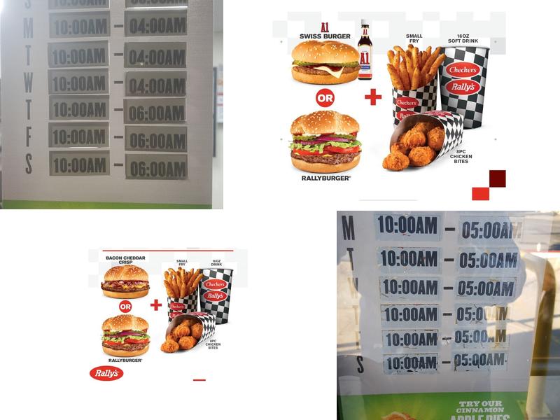 Checkers Menu