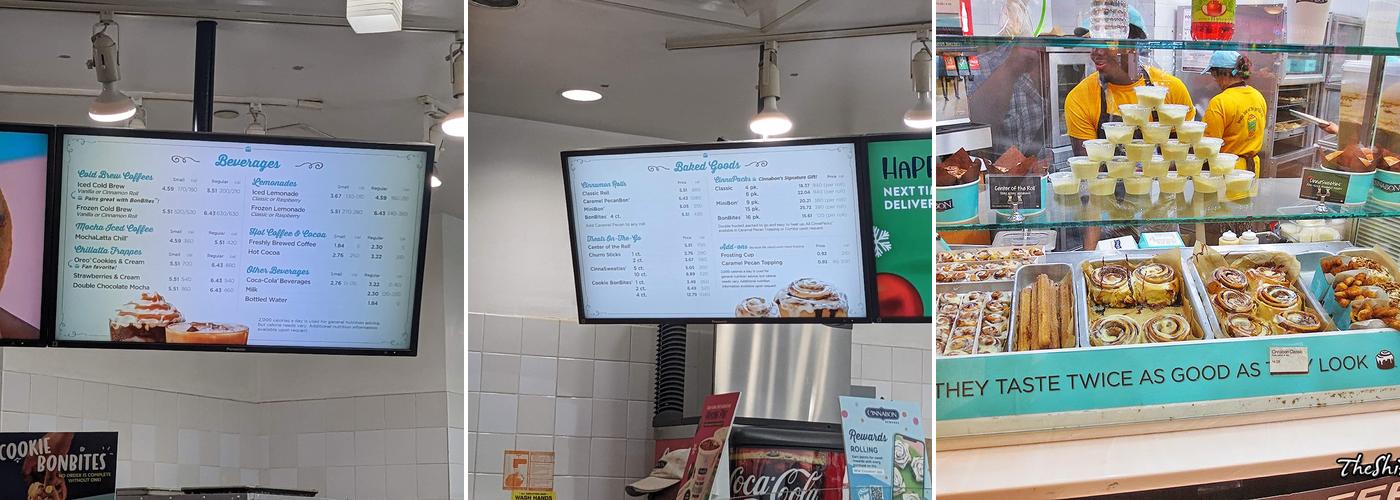 Cinnabon Menu