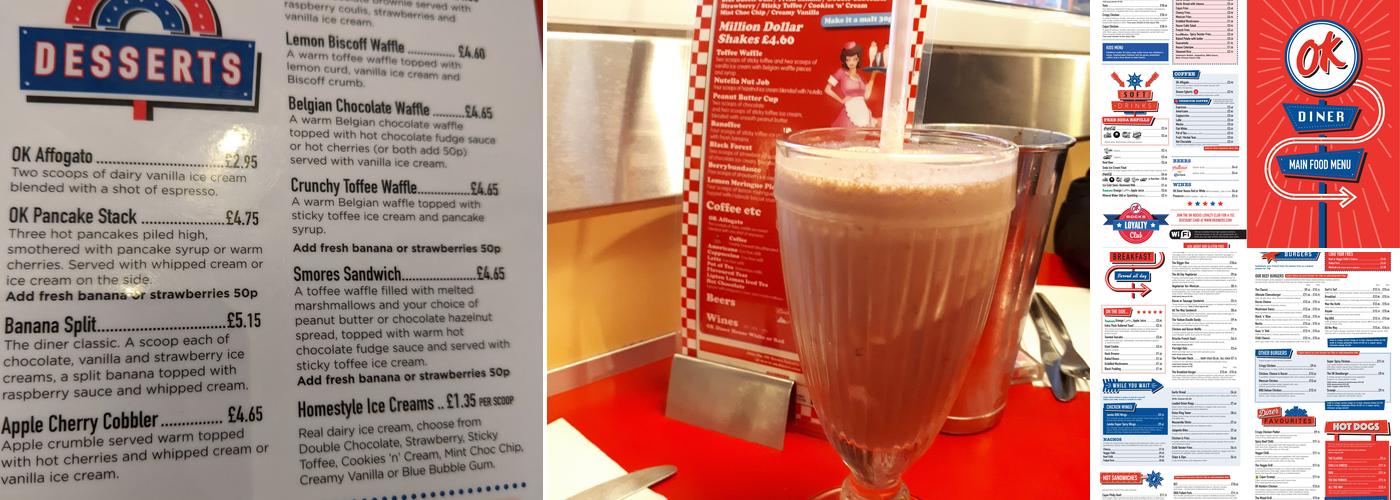 OK Diner Menu