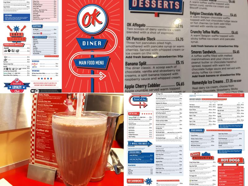 OK Diner Menu