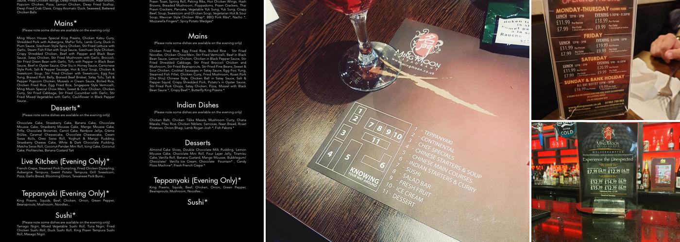 Ming Moon Chinese Restaurant Menu