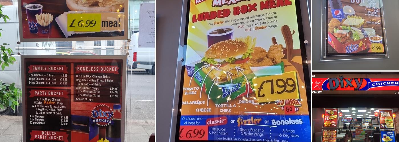 Dixy Chicken Menu