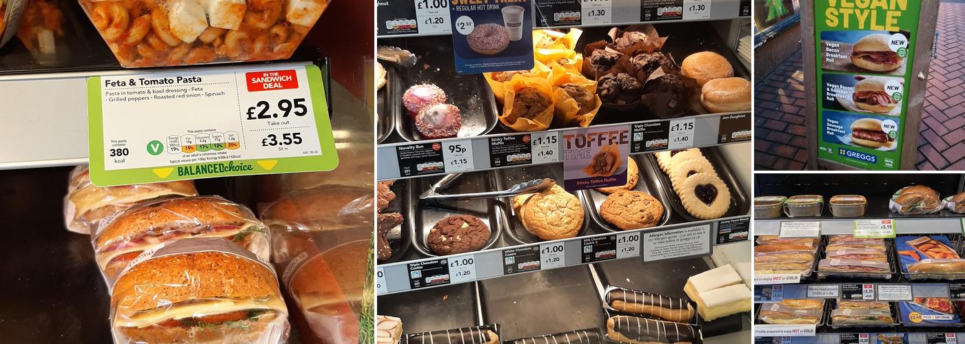 Greggs Menu