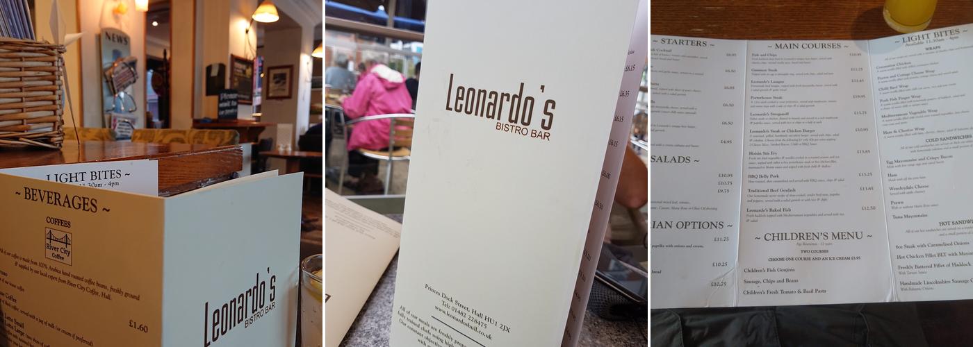 Leonardo's Menu