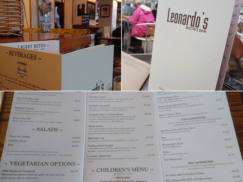 Leonardo's Menu