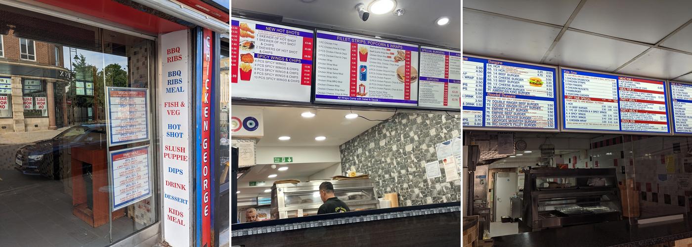 Chicken George Paragon Menu