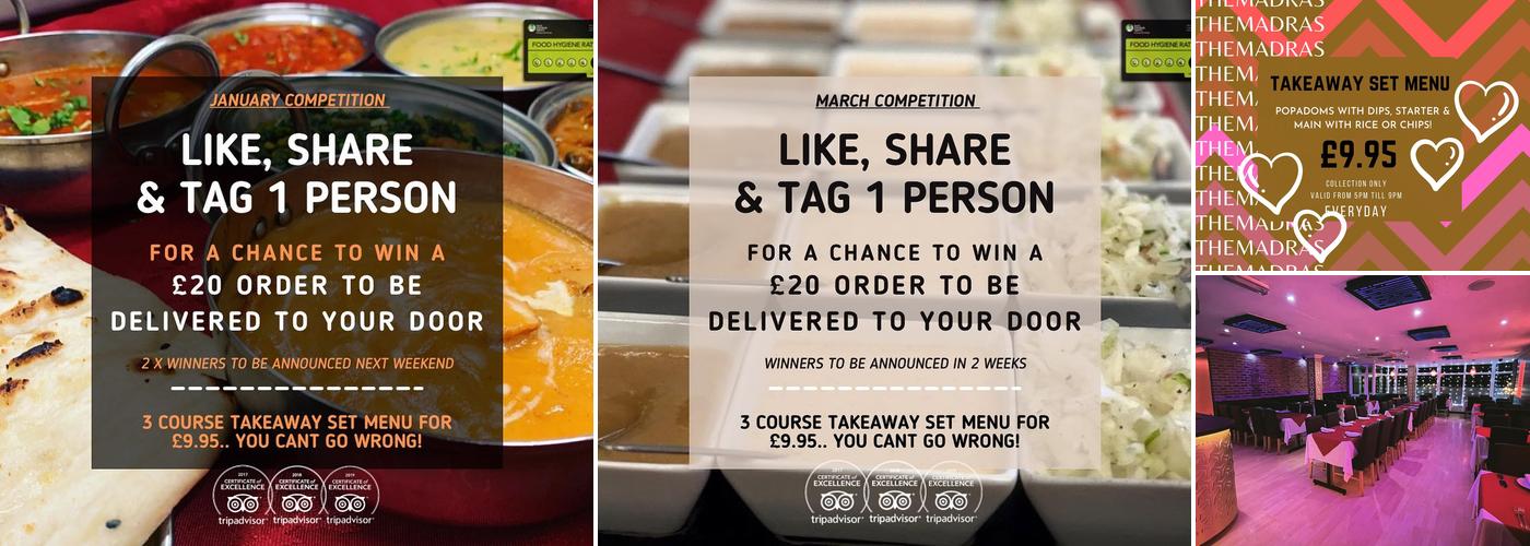 The Madras Restaurant Menu