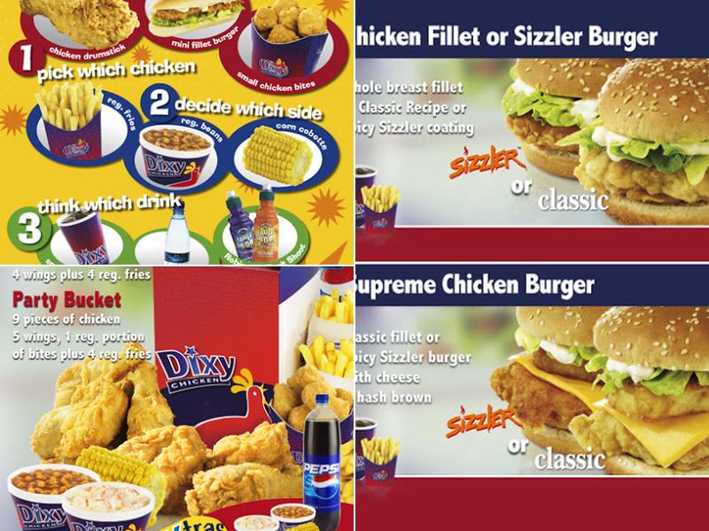 Dixy Chicken Pallion Menu