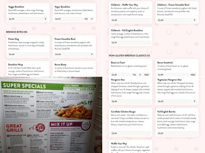 The Hunters Moon Menu