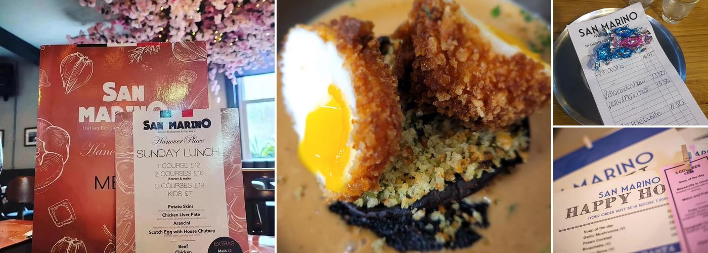 San Marino Restaurant Menu