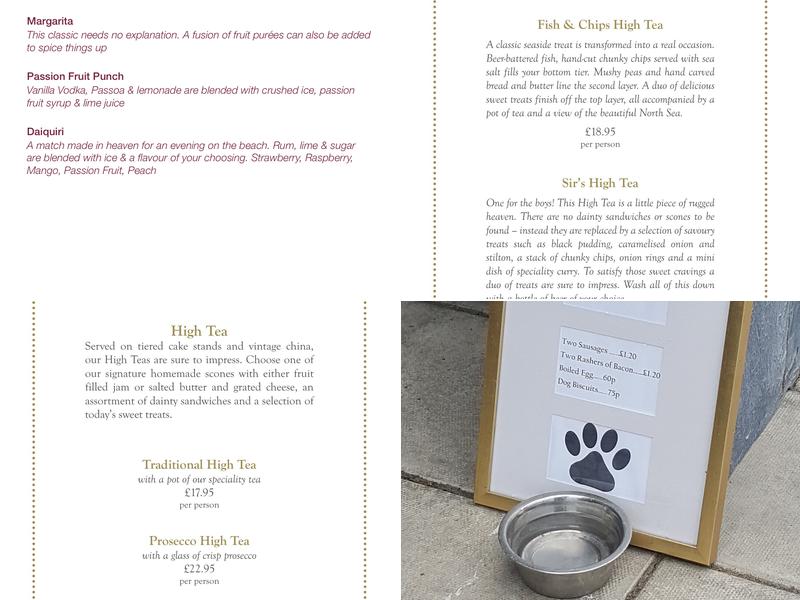 The Salt House Kitchen Menu