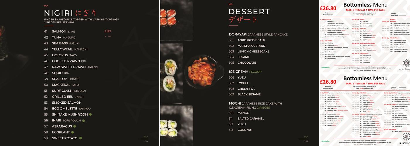Sushimania Menu