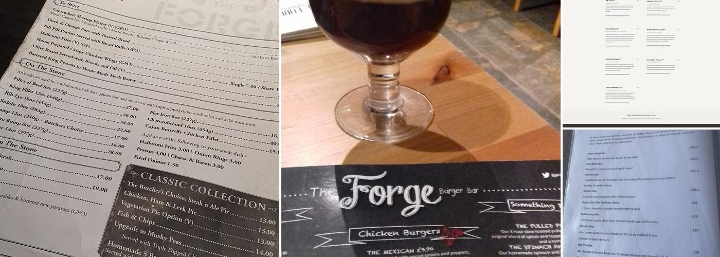 The Forge Black Rock Steakhouse Menu