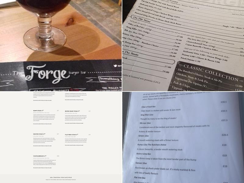 The Forge Black Rock Steakhouse Menu