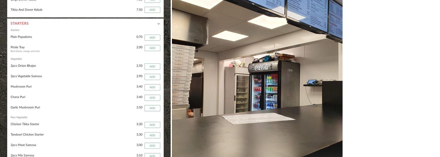 Cavendish Kebabs Menu