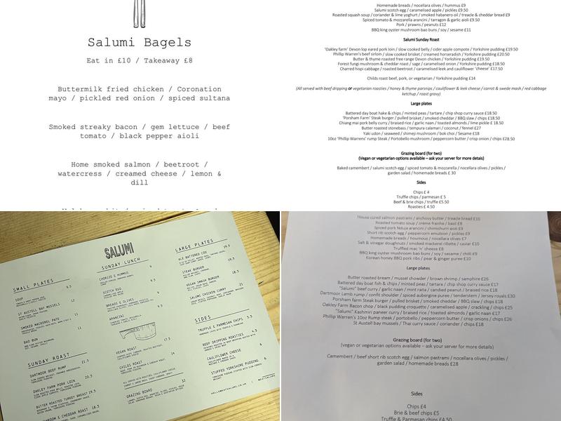 Salumi Bar & Eatery Menu