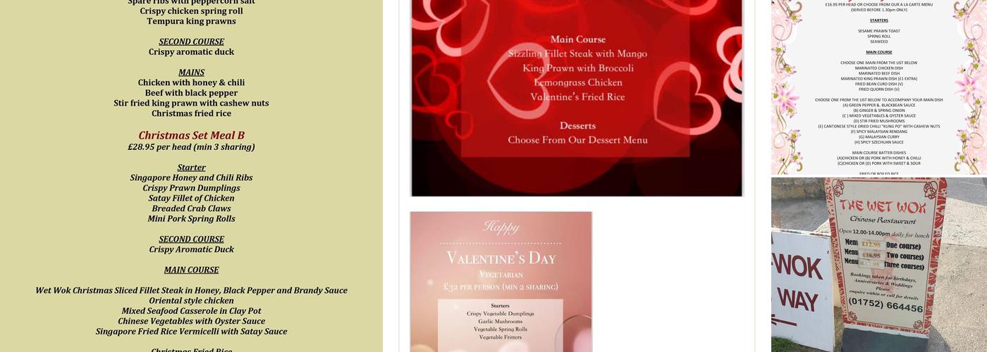 Wet Wok Menu