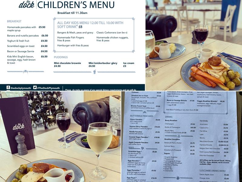 The Dock Café Menu