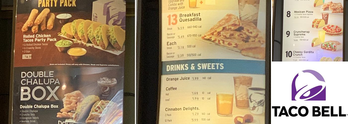 Taco Bell Menu