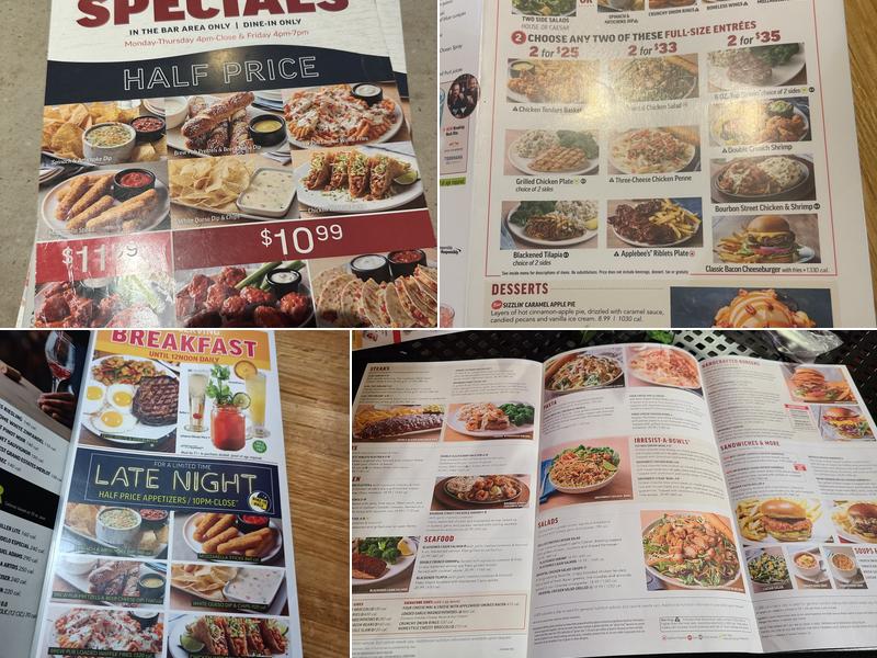 Applebee's Grill + Bar Menu