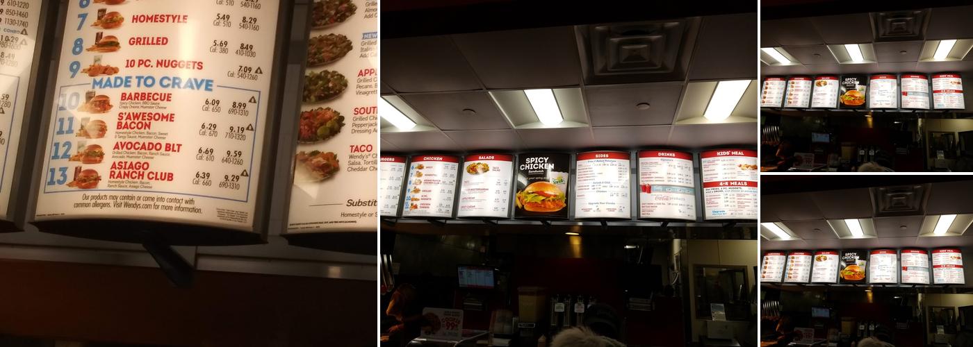 Wendy's Menu