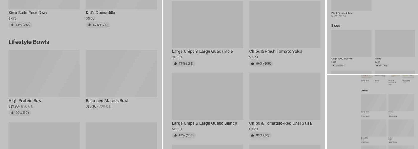 Chipotle Mexican Grill Menu