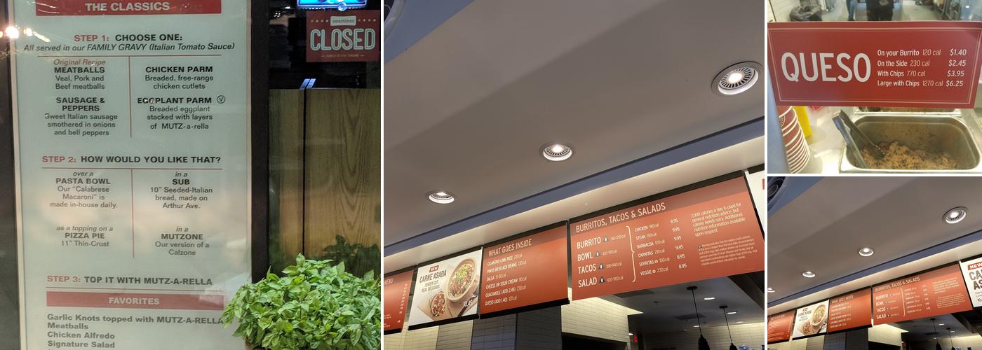 Chipotle Mexican Grill Menu