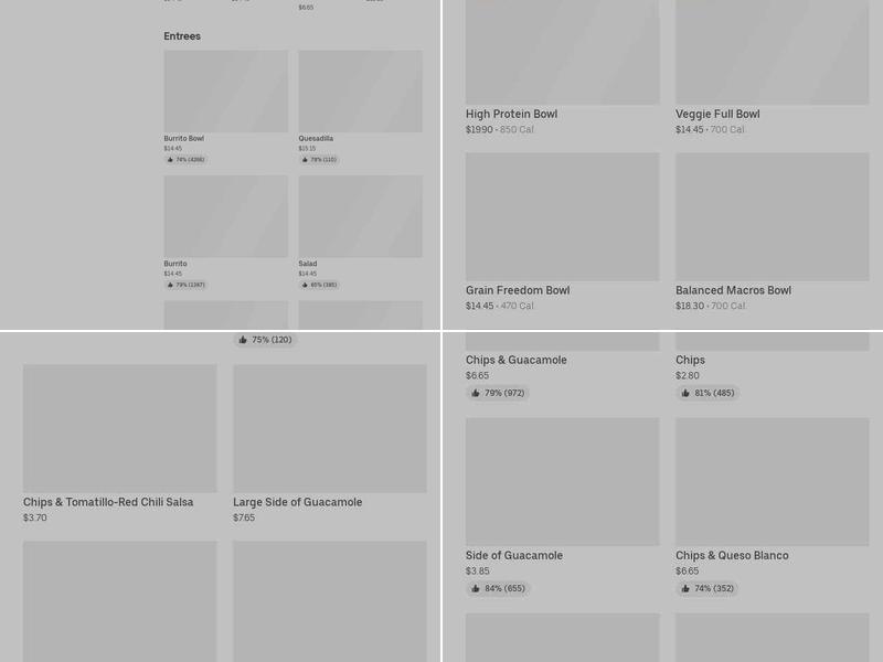 Chipotle Mexican Grill Menu