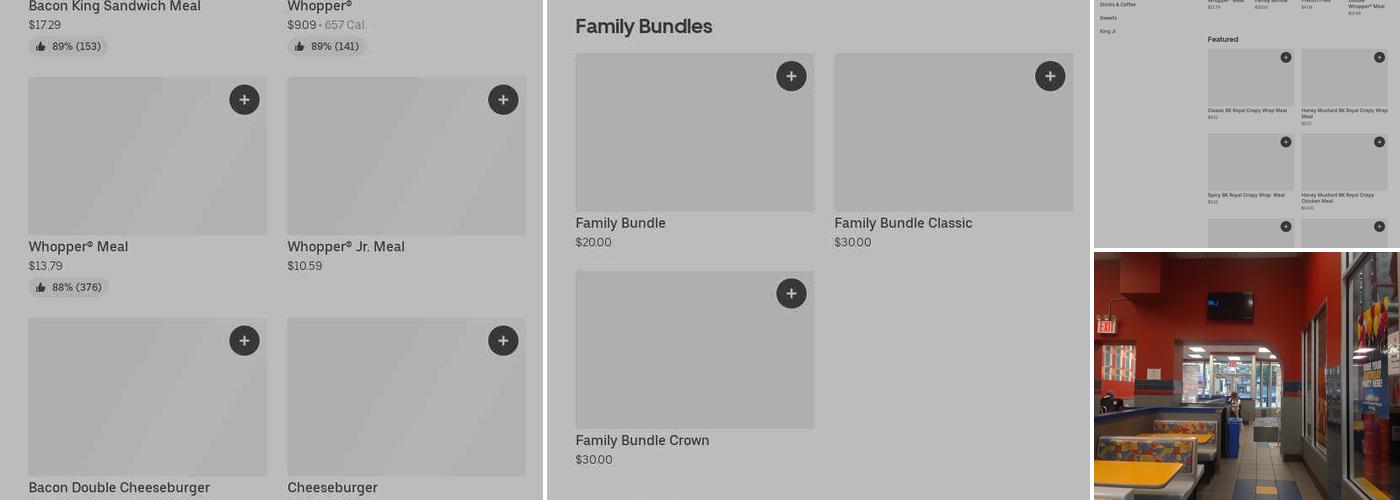 Burger King Menu