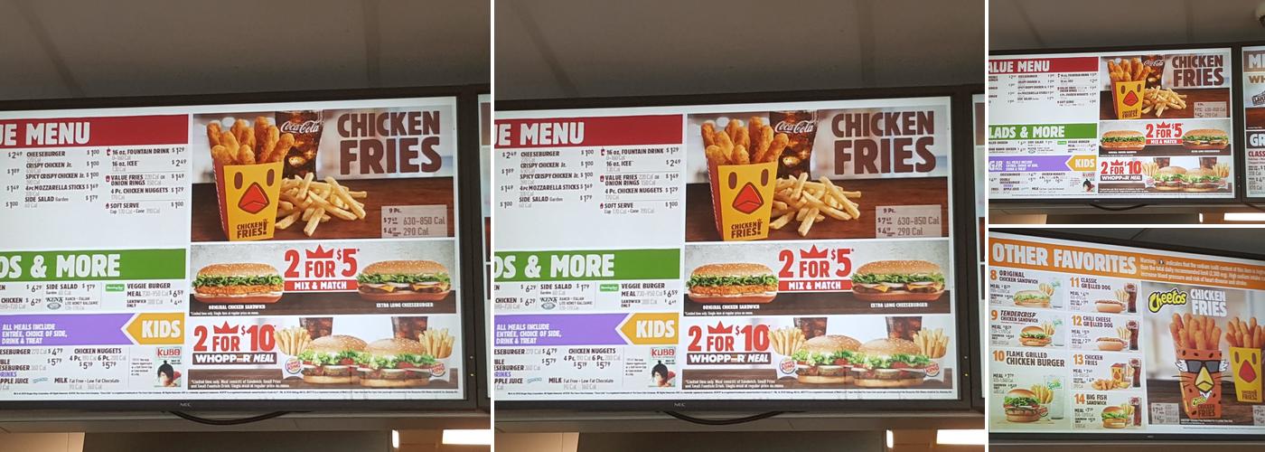 Burger King Menu