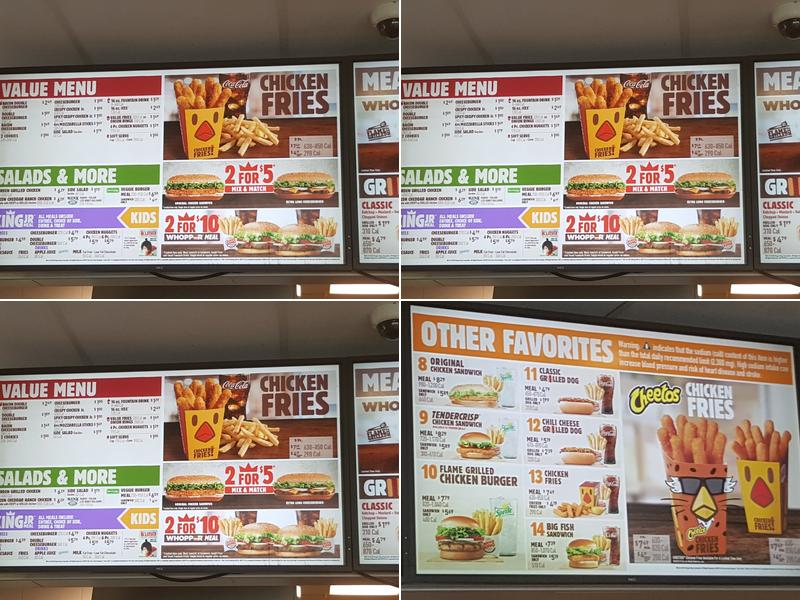 Burger King Menu