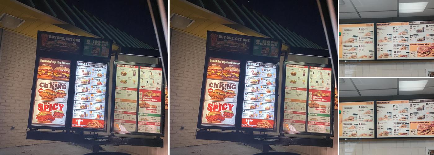 Burger King Menu