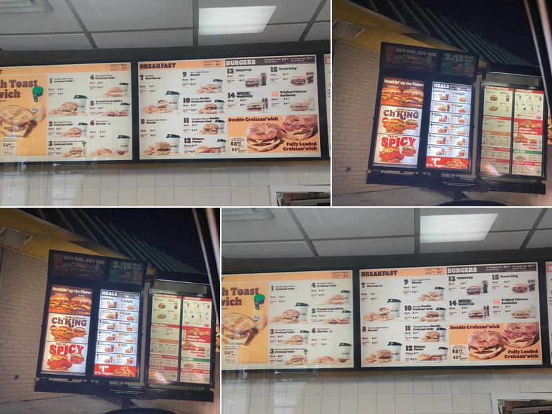 Burger King Menu