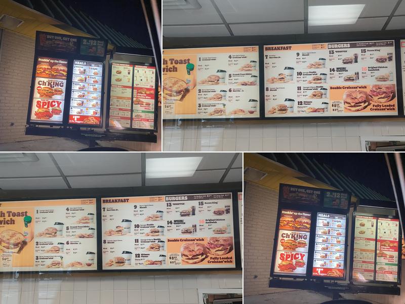 Burger King Menu