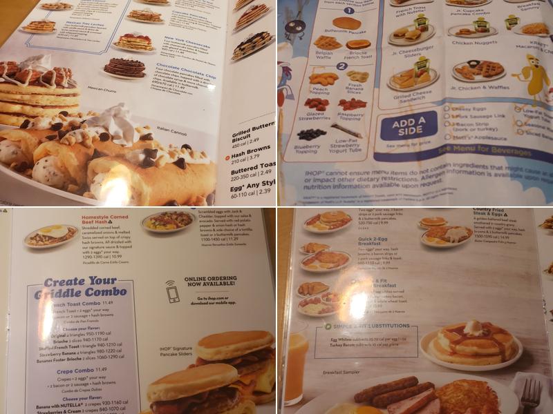 IHOP Menu