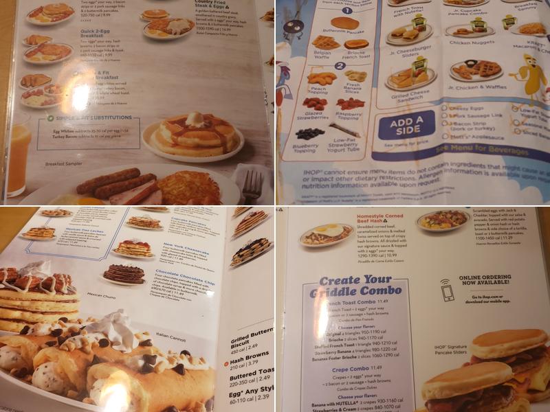 IHOP Menu