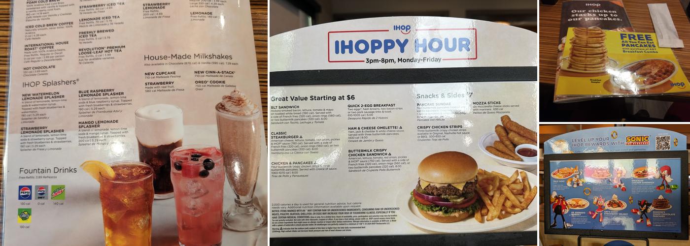 IHOP Menu