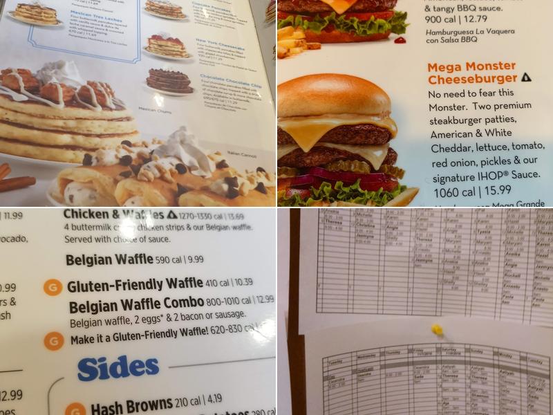 IHOP Menu