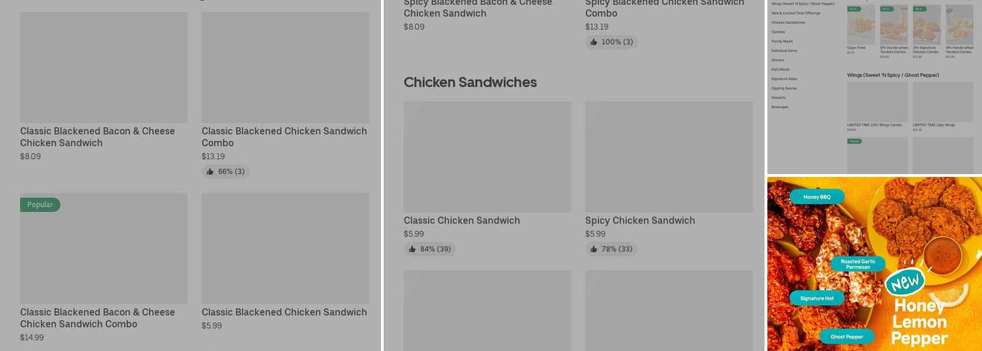 Popeyes Louisiana Kitchen Menu